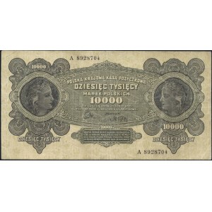 Poland. 1922 10000 Marek Prefix A