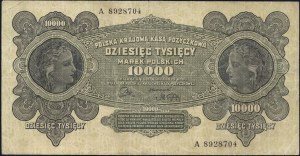 Poland. 1922 10000 Marek Prefix A