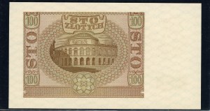 Poland. 1940 100 Zlotych Prefix B ZWZ London Counterfeit