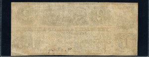 United States of America. 1838 2 Dollars Palmyra & Jacksonburgh Railroad Co Palmyra Michigan