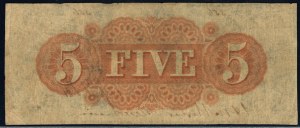 United States of America. 1856 5 Dollars Planters Bank State of Georgia Savannah April 1