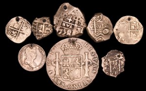Bolivia & Spain. 1530s-1816 8 Coins 1 2 4 & 8 Reales Silver