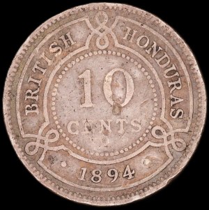 British Honduras. 1894 10 Cents