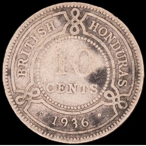 British Honduras. 1936 10 Cents