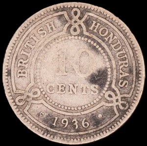 British Honduras. 1936 10 Cents