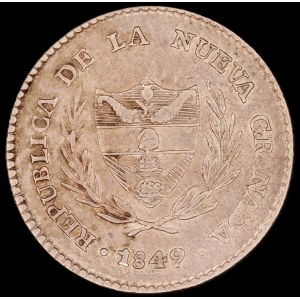 Colombia. 1849 2 Reales Nueva Granada