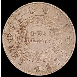 Colombia. 1849 2 Reales Nueva Granada