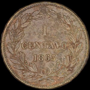 Venezuela. 1863 1 Centavo
