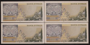 Italy. 1976 2000 Lire 4 Pieces