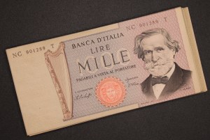 Italy. 1971 1000 Lire Lot 63 Pieces