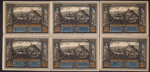 Poland. Bolków 25 50 75 Fenigow 1 1,5 & 2 Marki 1921