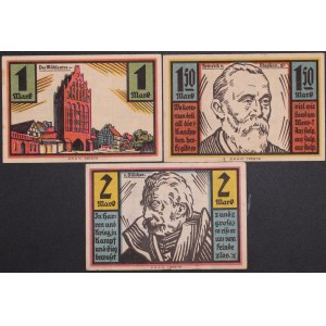 Poland. Słupsk 1 1,5 & 2 Marki 1921