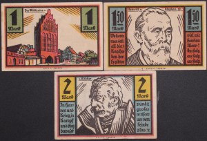 Poland. Słupsk 1 1,5 & 2 Marki 1921