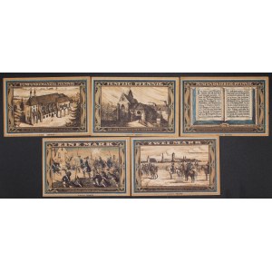 Poland. Glogow 25 50 75 Fenigow 1 2 Marki 1921