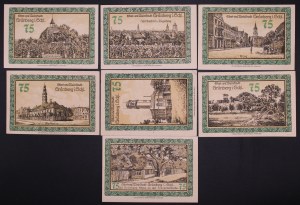 Poland. Zielona Góra 75 Fenigow Set 7 Pieces