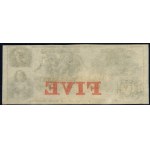 United States of America. 1850s 5 Dollars Salmon Falls Bank Rollinsford