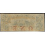 United States of America. 1857 1 Dollar Western Exchange Omaha Nebraska 11 Feb