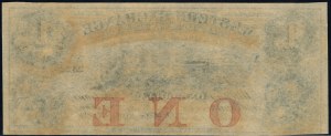 United States of America. 1857 1 Dollar Western Exchange Omaha Nebraska 11 Feb