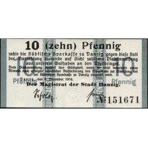 Danzig. 1916 10 Fenigow