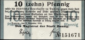Danzig. 1916 10 Fenigow