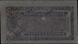 Mexico. 1915 20 Centavos Gobierno Provisional