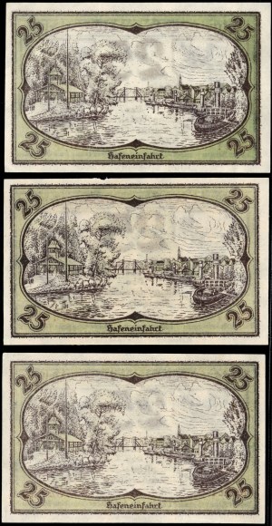 Poland. Nowa Sól 25 Fenigow 1921 3 Pieces
