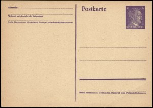 Germany. 1940s Third Reich Postcard Unused Hitler