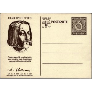 Germany. 1942 Postcard Winterhilfswerk Ulrich Hutten