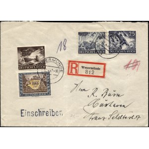 Germany. 1943 Cover Cuxhaven
