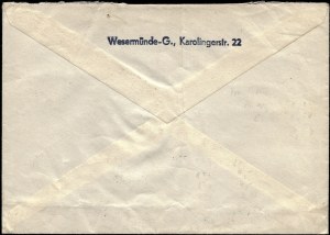 Germany. 1943 Cover Cuxhaven