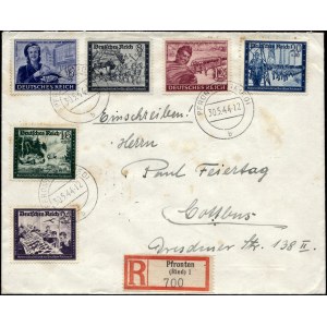 Germany. 1944 Cover Cottbus