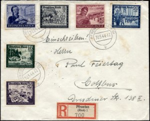 Germany. 1944 Cover Cottbus