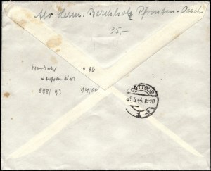 Germany. 1944 Cover Cottbus