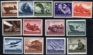 Germany. Stamps 13 Pieces of Third Reich Greater Empire Stamps