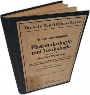 Pharmakologie und Toxikologie einschließlich der klinischen Physiologie 1923 [PHARMACOLOGY AND TOXICOLOGY].