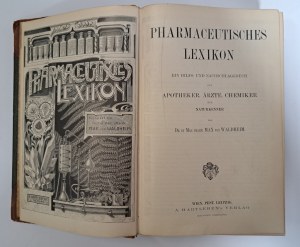 VON WALDHEIM - Pharmazeutisches Lexikon [1900] [PHARMACY].