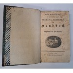 HECKER August Friedrich - Therapia Generalis oder Handbuch der allgemeinen Heilkunde 1789 [MEDYCYNA OGÓLNA]