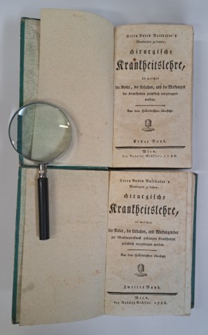 BALTHAZAR Anton - Chirurgische Krankheitslehre tom I-II 1786 [CHIRICAL DISEASES].