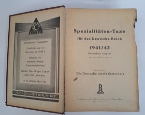 Spezialitäten-Taxe für das Deutsche Reich 1941/42 [PHARMACEUTICAL TAX].