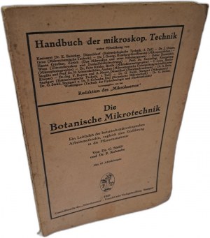 STEHLI, KOLUMBE - Die botanische Mikrotechnik 1929 [BOTANIKA].