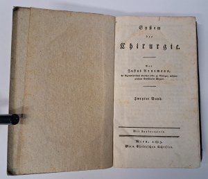 ARNEMANN Justus - System der chirurgie zweiter band 1803 [CHIRURGY].