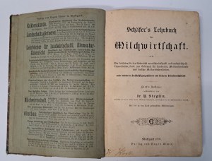 SIEGLIN - Schäfer's Lehrbuch der Milchwirtschaft 1895 [Cattle Breeding].