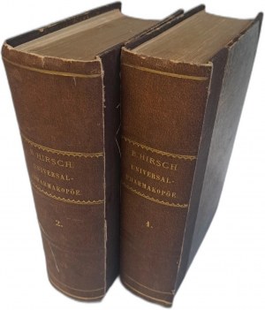 HIRSCH BRUNO - Universal-Pharmakopöe volume I-II 1887 [COMPARISON OF PHARMAKOPEI].