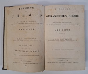 GORUP-BESANEZ E.F. - Lehrbuch der chemie zweiter band organische chemie 1860 [ORGANIC CHEMISTRY HANDBOOK].