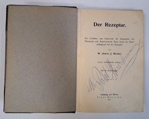 MINDES J. - Der Rezeptar 1911 [THE RECEPT GUIDE].