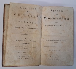 TITTMAN August Johann - System der Wundarzneykunst Teile 1-3 in einem Band 1810 [CHIRURGY].