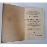 HALLER VON Albrecht - Grundriß der Physiologie für Vorlesungen 1784 [FIZJOLOGIA]