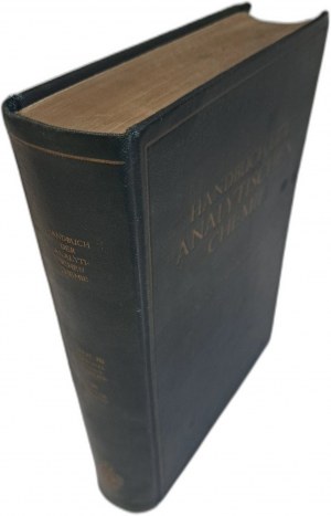 Handbuch der Analytischen chemie Band III Elemente der dritten Gruppe 1942 [ANALYTIC CHEMISTRY].