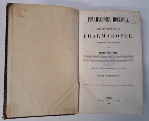 DULK Friedr. Phil - Pharmacopoea Borussica Die Preussische Pharmakopöe 1847 [PRUSK'S PHARMACOPEA].