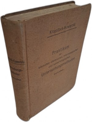 Praktikum der klinischen chemischen, mikroskopischen und bakteriologischen Untersuchungsmethoden 1929 [CHEM. MIKROSCOPE RESEARCH].